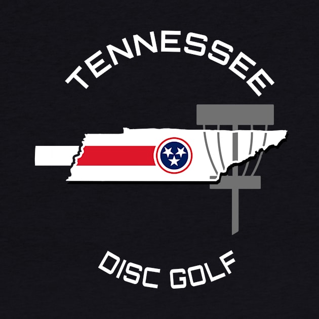 Tennessee Disc Golf State Shape by grahamwilliams